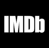 A black and white logo of imdb.